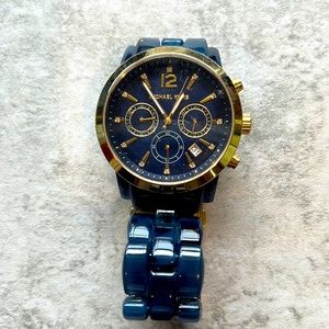Michael Kors Navy enamel watch